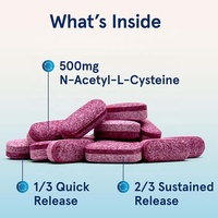Comprimés NAC de désintoxication du foie personnalisés Capsule de L-Glutathione Chardon-Marie Supplément de foie de sélénium