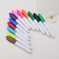 Marqueurs permanents écologiques 12 couleurs, sans danger pour les enfants, pour l'école, fourniture directe d'usine, non toxiques, séchage rapide, stylo marqueur permanent