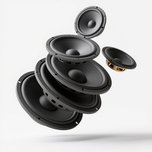 定制 12-28 英寸有源金属扬声器 2000W 256mm 磁铁 5 英寸音圈高性能立体声低音低音炮家庭影院 8 - Product Image 3