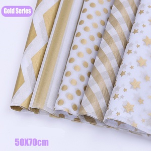 Designer Brand Clothing Packing Paper Flower Paper Wrapping 50x70 Rose Gift Wrapping Paper