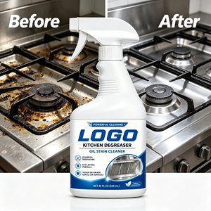 Detergente Multiuso <span class=keywords><strong>per</strong></span> Cucina, <span class=keywords><strong>Sgrassatore</strong></span> <span class=keywords><strong>per</strong></span> Macchie di Olio e Grasso Pesante 500ml, Spray Liquido Schiumogeno <span class=keywords><strong>per</strong></span> <span class=keywords><strong>Fornelli</strong></span> e Cappe - Product Image 1