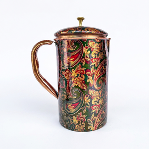 Traditional Classic Design Copper Water <b>Jug</b> in 1-2.5 Litres Eco-Friendly for Serving Water at Home Hotel Restaurant Office - Product Image 1