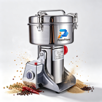 Moulin Électrique Commercial en Acier Inoxydable pour Blé, Noix, Riz, Poudre de Cacao, Grains Secs, Café, Poivre, Grains et Épices