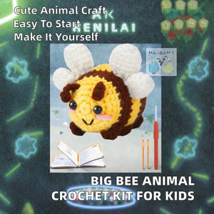 Nouveauté Kit de crochet pour débutants - Ensemble de fabrication artisanale de poupée animale DIY Fournitures de tricot tout-en-un pour breloques de sac à dos Cadeau - Product Image 2