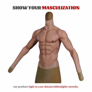 Silicone Muscle Suit Poitrine Faux Muscle Abdominal Pas Cher Belle Qualité Musculation Réel Muscle pour Hommes et Femmes pour la Fête Cosplay - Product Image 3
