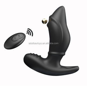 Ferngesteuerter Vibrierender Analplug mit Perlen-Rollmassage Anales Erwachsenen-Sexspielzeug für Männer Frauen Paare - Product Image 1