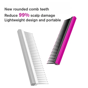 Spazzola per <span class=keywords><strong>Capelli</strong></span> con Logo Personalizzato, <span class=keywords><strong>Pettine</strong></span> Esfoliante con Cuscinetto d'Aria, Spazzola Districante a Denti Larghi - Product Image 4