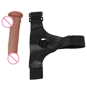 Celana Dalam Dildo Silikon Solid dengan Sensasi Kulit Nyata untuk Lesbian, Mainan Seks <span class=keywords><strong>Penis</strong></span> Pria untuk Wanita dan Pria - Product Image 3