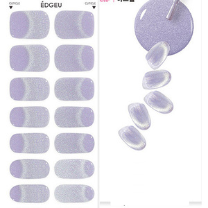 Pegatinas de Uñas Edgeu, Gel UV de Uretano, Resistentes al Agua, Semi Curadas, Magnetizadas, Voluminizadoras, para Mujer - Product Image 2