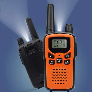 Venta al por mayor walkie talkie ciclismo-Walkie talkie de largo alcance y gran calidad de sonido, con linterna LED para ciclismo, senderismo, Camping, 8-22 canales