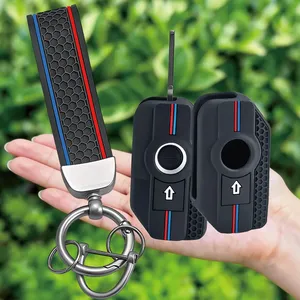Funda Protectora de Silicona para Llaves de Moto BMW <span class=keywords><strong>K</strong></span> <span class=keywords><strong>1600</strong></span> B GT GTL R 1250 GS Adventure S1000 R XR 2021 <span class=keywords><strong>2022</strong></span> - Product Image 1