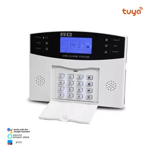 Danwish 4G Smart 8 Wired Zones Home Office Tuya WIFI Alarm Security System with Auto Dialer For Home Burglar Security Alarm