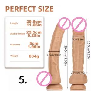 Dildo en silicone liquide double couche grande taille, simulation de pénis, masturbation féminine, jouet sexuel pour adultes multi-tailles pour femmes - Product Image 6