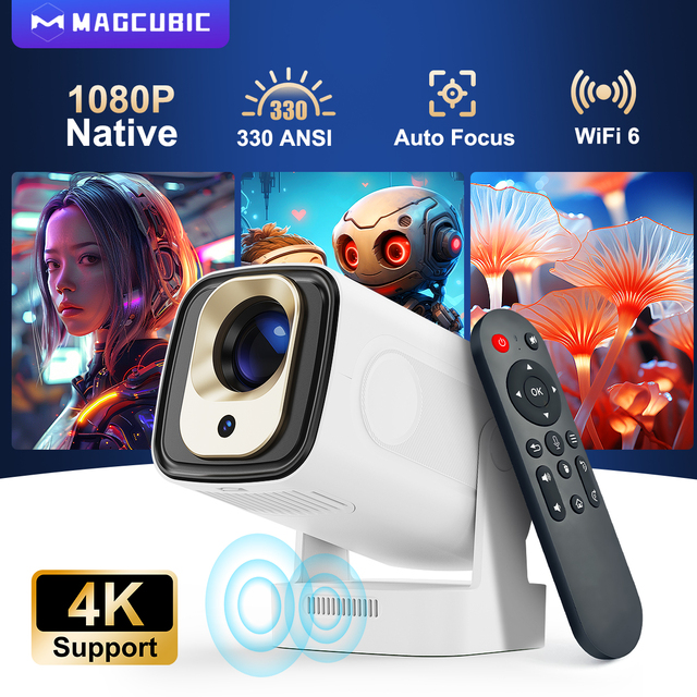 Factory Sell HY310 Native 1080P for LED Home Theater Projector Android 14 Auto Focus LCD Display Portable Outdoor