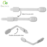 Great Sticky kunci pengaman bayi, gembok kabinet pengaman dapat diatur dengan perekat