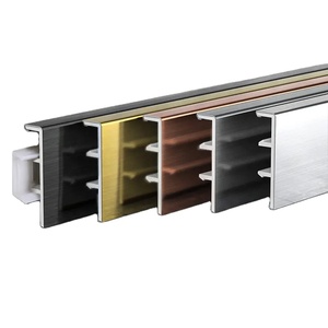 Plinthe moderne minimaliste aspect métal 60/80/100/120mm en acier inoxydable, fixation rapide par clips, bricolage <span class=keywords><strong>salle</strong></span> <span class=keywords><strong>de</strong></span> <span class=keywords><strong>bain</strong></span>/salon - Product Image 6