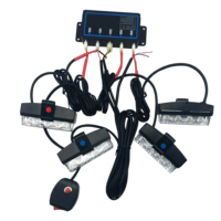 Luz LED Multicolor de 12V para Parrilla de Coche/Camioneta, Luz Estroboscópica de Advertencia Todoterreno, Barra de Luz de Emergencia para Conducción, Luz DRL para ATV