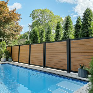 Clôture composite imperméable de haute qualité, décorative, anti-corrosion, en WPC <span class=keywords><strong>pour</strong></span> <span class=keywords><strong>terrasse</strong></span> - Product Image 1