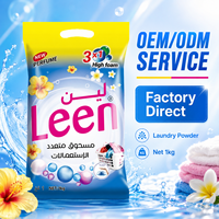 1 kg de poudre à lessiver de marque OEM, formule de fabrication de poudre de lessive et de savon en provenance de Chine, Detergente Para Ropa