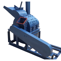 Vente directe usine – Broyeur à bois multifonctionnel avec 2 entrées d'alimentation, moteur de moulin à marteaux, capacité 1-2t/h pour bûches et branches