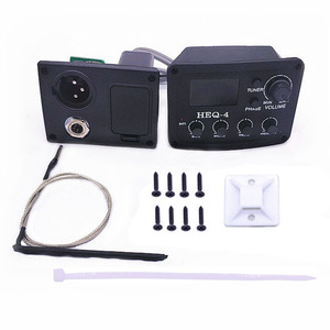 Preamplificador de Guitarra Acústica HEQ-4 de Plástico con Afinador Digital, Ecualizador de 4 Bandas y Pastilla para Guitarra - Product Image 6