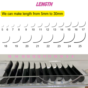 Matte Màu Đen Cashmere Lash Mở Rộng Khối Lượng Khay Cá Nhân Mở Rộng Lông Mi Nhung Lụa Giả Chồn Nhãn Hiệu Riêng 0.03Mm - Product Image 5