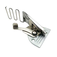 A10 Rouleau à lit plat double pour matériaux fins, pour l'enroulement des bords à angle droit, accessoire de machine à coudre pour enrouleur de bords à moteur cylindrique