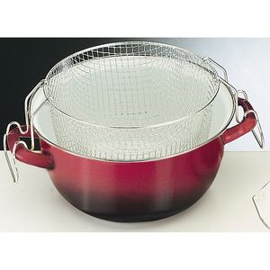 Friteuse - Friteuse à panier de 24 cm, idéale pour la cuisson à l'huile, facile à utiliser, en acier inoxydable, design - Product Image 3