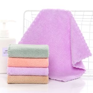 Jingjing Towels Absorbent Small Square Towel 25x25cm Coral Fleece For Cleaning Household Use - Product Image 1