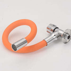 ก๊อกเย็นเดี่ยวพร้อมที่จับสังกะ<span class=keywords><strong>ส</strong></span>ีสายยางซิลิโคนยืดหยุ่น<span class=keywords><strong>ส</strong></span>ูง grifo lavabo <span class=keywords><strong>ส</strong></span>ำหรับอ่างล้างจานในครัวก๊อกน้ำสีดำที่จับเดี่ยว - Product Image 5