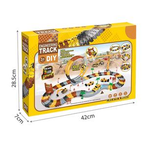Jouets <span class=keywords><strong>de</strong></span> construction DIY, <span class=keywords><strong>piste</strong></span> <span class=keywords><strong>de</strong></span> <span class=keywords><strong>course</strong></span> rotative à 360 degrés, <span class=keywords><strong>piste</strong></span> <span class=keywords><strong>de</strong></span> <span class=keywords><strong>course</strong></span> d'ingénierie, <span class=keywords><strong>piste</strong></span> flexible, ensemble <span class=keywords><strong>de</strong></span> jeu avec voiture d'ingénieur, 157 pièces - Product Image 6