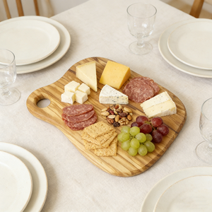 Planche de service à découper le <span class=keywords><strong>fromage</strong></span> en bois d'olivier avec trou de suspension d'angle - Product Image 5