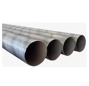 S235 S355 BS1387 Cold Rolled Carbon Black Large Diameter Thick Wall Spiral Welded Steel Pipes