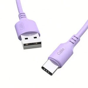 สายเคเบิล USB Type C ซิลิโคนเหลว 3A สายไมโครยูเอสบี ชาร์จเร็ว สายดาต้ามือถือ - Product Image 5