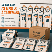 Ensemble d'uniformes de basketball pour enfants – Maillot et short personnalisés pour jeunes, légers et respirants, pour académies, camps et commandes d'équipes juniors