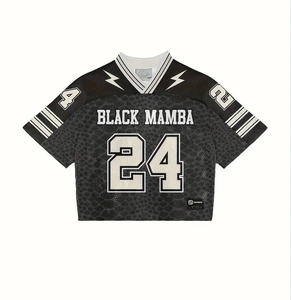 Custom 2025 New American <b>Football</b> Jersey Digital Printing Black Mesh <b>Football</b> Jersey <b>Top</b> Breathable Jersey - Product Image 3