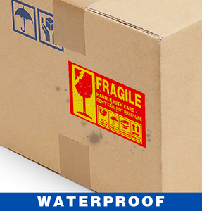 Fabricant vente en gros à <span class=keywords><strong>bas</strong></span> prix étiquette d'avertissement <span class=keywords><strong>fragile</strong></span> étanche bâton fort rouleau d'autocollant de transport de colis express - Product Image 4