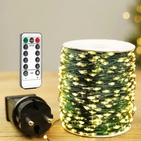 LED Weihnachtsbeleuchtung 220V IP44 Wasserdicht Weihnachtsbaum-Lichter Warmweiß Mehrfarbig für Innen- und Außendekoration