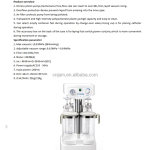 Machine d'aspiration électrique médicale, chirurgicale, d'urgence, portable, professionnelle, pompe à vide - Product Image 6