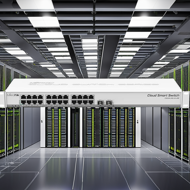 CSS326-24G-2S+RM 1U Managed Gigabit Ethernet Network Switch PoE Supports 10/100/1000 Power Ethernet Server