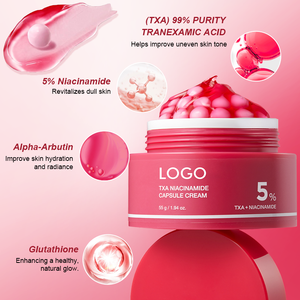 Crema Facial <span class=keywords><strong>de</strong></span> Colágeno Rosa FATAZEN, Crema Hidratante con Niacinamida <span class=keywords><strong>en</strong></span> Cápsulas para un Tono <span class=keywords><strong>de</strong></span> Piel Uniforme, Antienvejecimiento e Iluminadora - Product Image 4