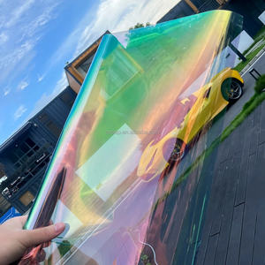 152/100cm * 30m <span class=keywords><strong>caméléon</strong></span> fenêtre teinte violet/bleu/Rose/vert changement de couleur Film solaire pour pare-brise avant de voiture - Product Image 2