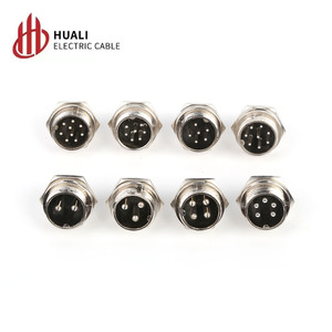 Aviation 16M Socket DF16 GX16-3 Right Angle Elbow D 90 Derajat <span class=keywords><strong>Adaptor</strong></span> Otomotif Perak - Product Image 5