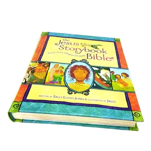 low price custom hardcover Children cartoon English jesus story books bible printing