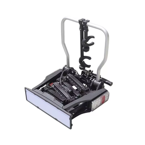 Soporte de bicicleta de aleación de aluminio para <span class=keywords><strong>2</strong></span> o 3 bicicletas, soporte de <span class=keywords><strong>bola</strong></span> de enganche trasero con licencia para camión Suv RV, soporte trasero para coche - Product Image 3