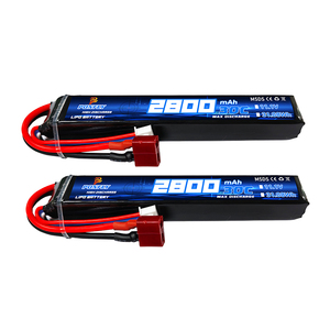 Ponfly 30C 3S 11.1V 2800mAh Airsoft pin có thể sạc lại Airsoft Súng pin lithium gói với tùy chỉnh deans t cắm kết nối - Product Image 2