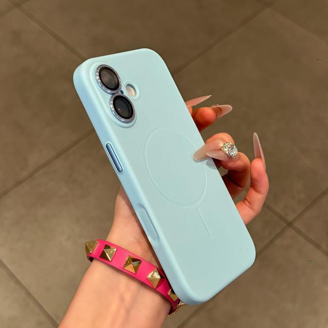 Wholesale Price Soft TPU Phone Case Screen Protector for iPhone 15 16 Luxury Magnetic Phone Accessories for iPhone 16 17 Pro Max