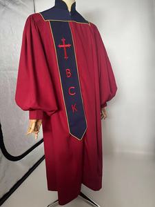 ชุดคลุมนักบวชสีดำคลาสสิกแบบสั่งทำพิเศษ (<span class=keywords><strong>Cassock</strong></span>) - ขายส่ง ฟรี/ขนาดใหญ่พิเศษ โพลีเอสเตอร์ ผลิตจากเจียงซู ระยะเวลาผลิตตัวอย่าง 7 วัน - Product Image 6