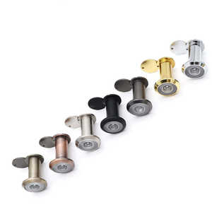 Lunette de porte GQK en alliage de zinc, grossissement 200 degrés, lentille en verre, œil de porte avec cache, haute sécurité, design moderne - Product Image 4