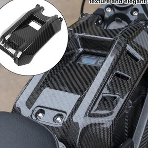 Carenado de fibra de carbono para motocicleta Surron Light Bee X S, negro, con orificios preperforados, pieza de modificación para bicicleta eléctrica todoterreno - Product Image 4